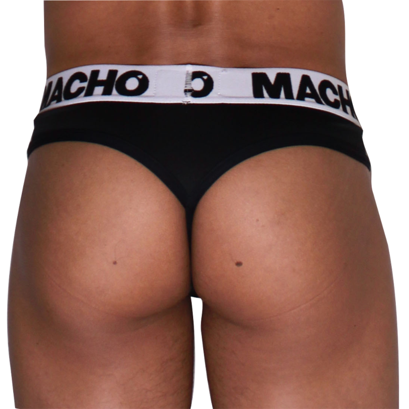 MACHO - MTG002 CALCINHA FIO DENTAL PRETA/PRETA TAMANHO XL