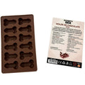 DIABLO PICANTE - FORMA DE CHOCOLATE COM 12 PÊNIS DE SILICONE PARA PENDURAR VERMELHO