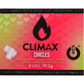 WUG Climax - Goma de mascar funcional com Maca, Damiana e Ginseng para aumentar o desejo e a vitalidade íntima. Cartela com 8 unidades.