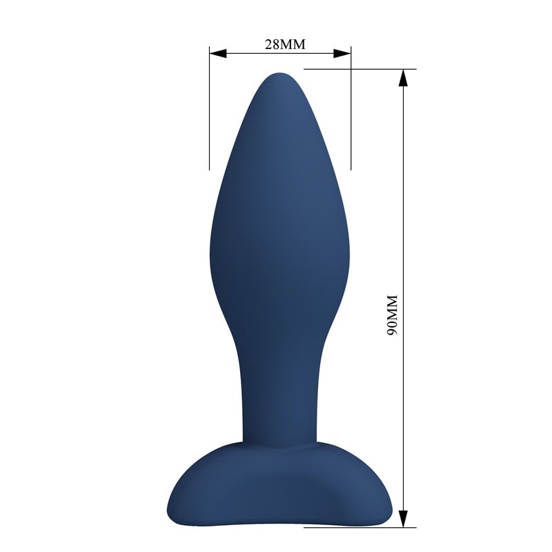 MR PLAY - PLUG ANAL DE SILICONE CÔNICO AZUL S