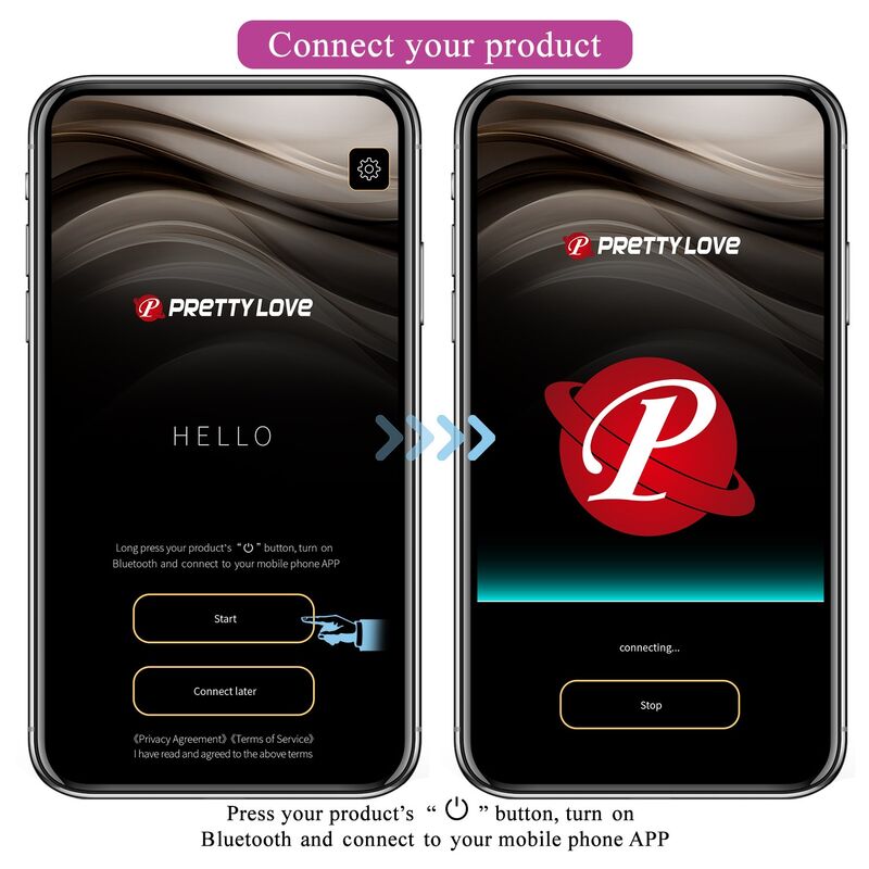 PRETTY LOVE - OVO VIBRATÓRIO COM CONTROLE POR APLICATIVO PULSEN, 12 FUNÇÕES, RECARREGÁVEL VIA USB, VERDE-AMARELO