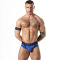 LOCKER GEAR - CUECA SHOW DE TELA ESPORTIVA AZUL S