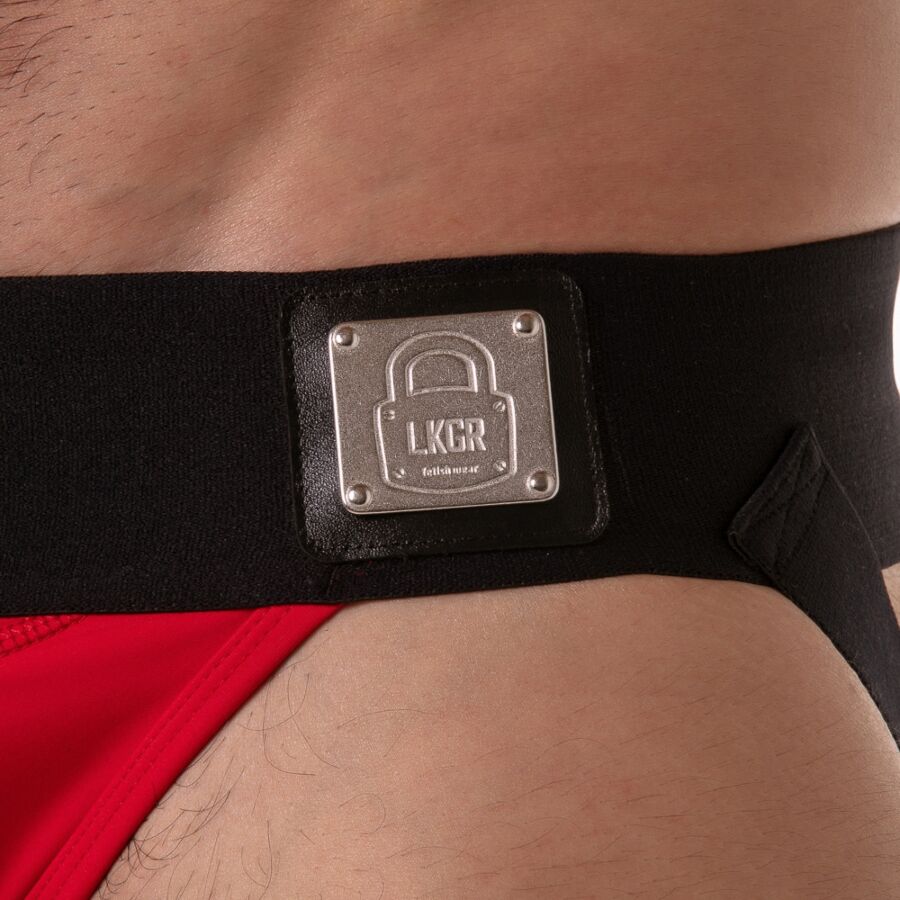 LOCKER GEAR - SUSPENSÓRIO COM CÓS LARGO VERMELHO M