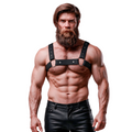 FETISH SUBMISSIVE ATTITUDE - ARNÊS ESPORTIVO DE NEOPRENE AJUSTVEL PARA HOMENS