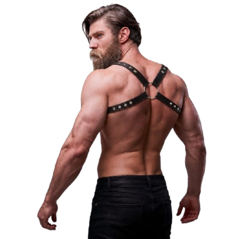 FETISH SUBMISSIVE ATTITUDE - ARREIO DE COSTAS DE COURO ECOLÓGICO MASCULINO