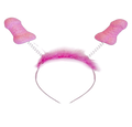 DIABLO PICANTE - 6 UNIDADES ANTENAS PITO ROSA GLITTER