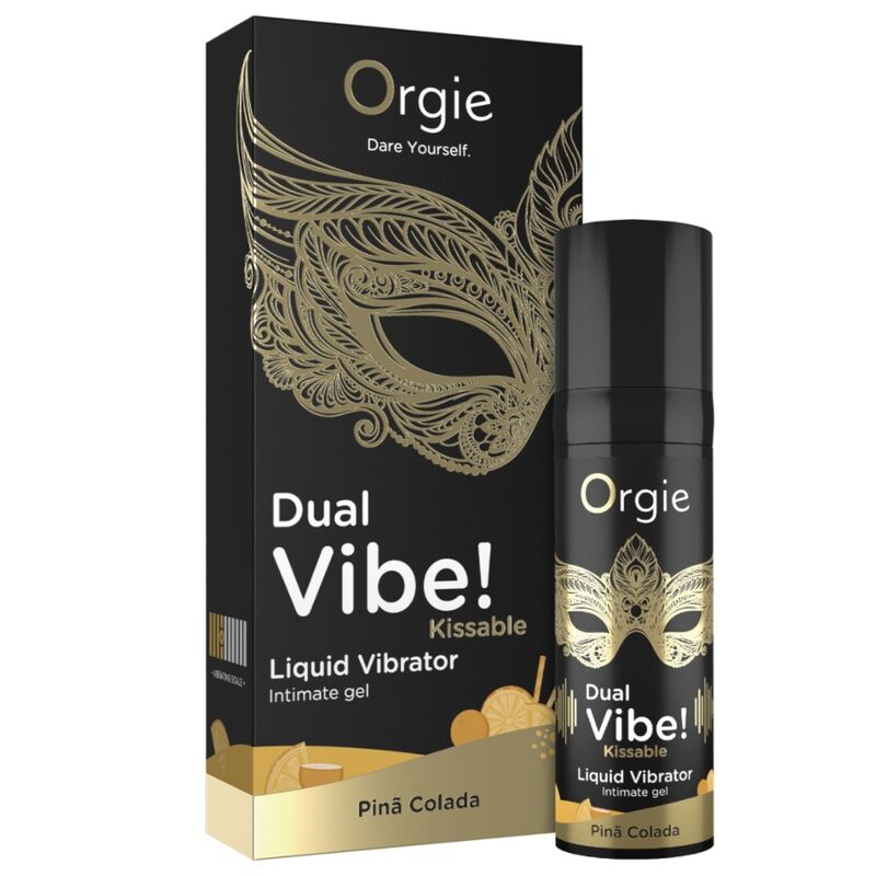 ORGIE - VIBE DUPLA! VIBRADOR LÍQUIDO BEIJÁVEL PIÑA COLADA 15 ML