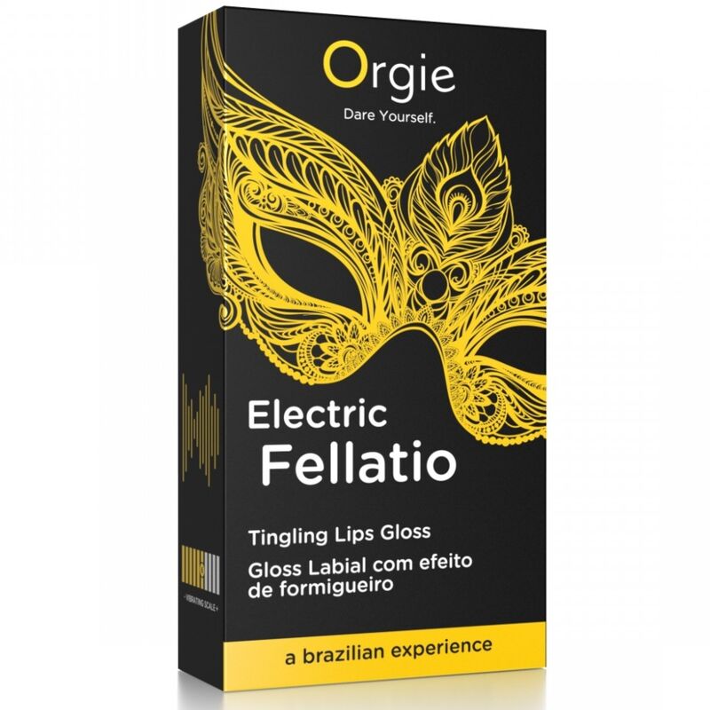 ORGIE - GLOSS LABIAL VIBRATÓRIO E FORMIGANTE PARA FELATIO ELÉTRICO 10 ML
