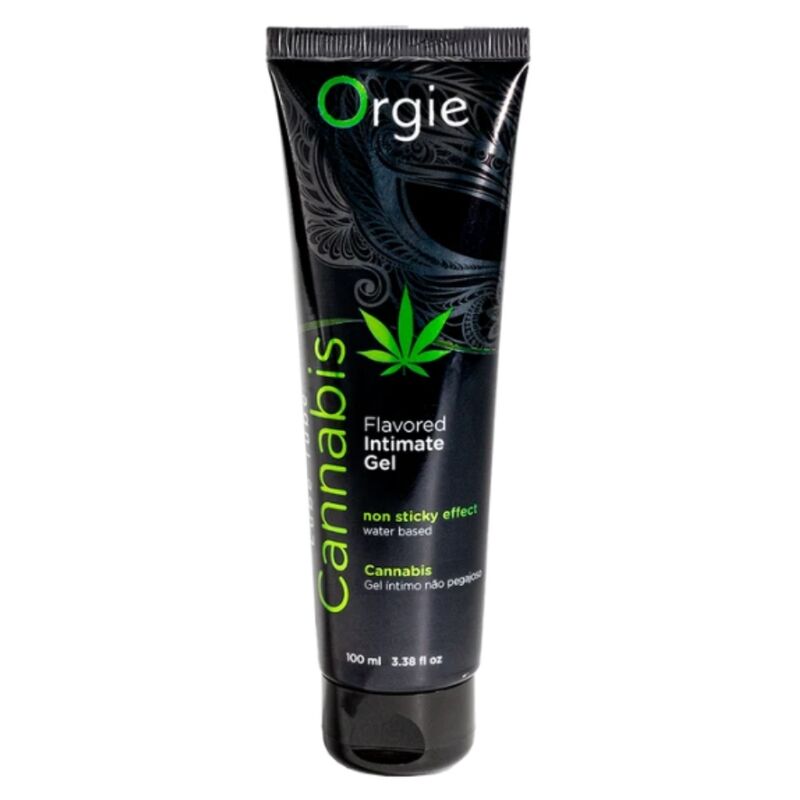ORGIE - LUBRIFICANTE EM TUBO CANNABIS BEIJÁVEL GEL ÍNTIMO À BASE DE ÁGUA 100 ML