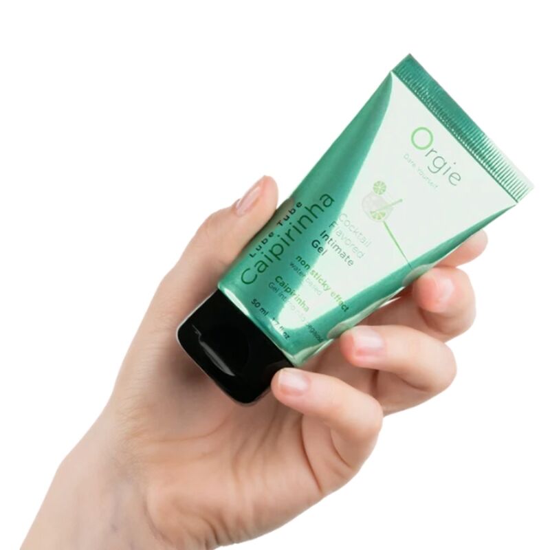 ORGIE - LUBRIFICANTE EM TUBO COQUETEL CAIPIRINHA BEIJÁVEL GEL ÍNTIMO À BASE DE ÁGUA 50 ML