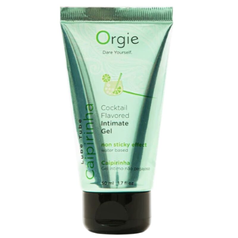 ORGIE - LUBRIFICANTE EM TUBO COQUETEL CAIPIRINHA BEIJÁVEL GEL ÍNTIMO À BASE DE ÁGUA 50 ML
