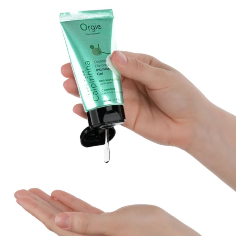 ORGIE - LUBRIFICANTE EM TUBO COQUETEL CAIPIRINHA BEIJÁVEL GEL ÍNTIMO À BASE DE ÁGUA 50 ML