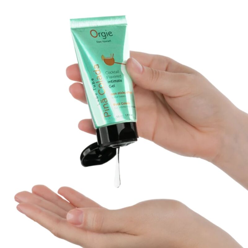 ORGIE - LUBRIFICANTE EM TUBO COQUETEL PIÑA COLADA BEIJÁVEL GEL ÍNTIMO À BASE DE ÁGUA 50 ML