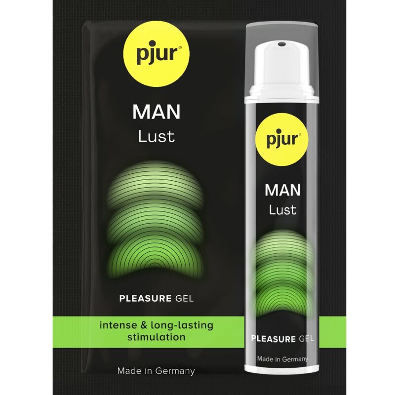 PJUR - MAN LUST GEL DE PRAZER ESTIMULANTE INTENSO E DE LONGA DURAÇÃO 1,5 ML