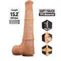 PRETTY LOVE - BENOIT DILDO REALISTA COM TOQUE SUAVE E PELE DESLIZANTE  38,5 CM NATURAL