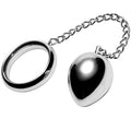 METAL HARD - ANEL DE GALO 45MM + CORRENTE COM BOLA DE METAL
