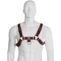 LEATHER BODY - CORRENTE ARNES III PRETO/VERMELHO