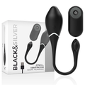 BLACK&SILVER - OVO VIBRATÓRIO RECARREGÁVEL JENELL