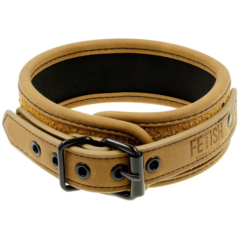 FETISH SUBMISSIVE ORIGIN - COLAR DE CORRENTE COM FORRO DE NEOPRENE